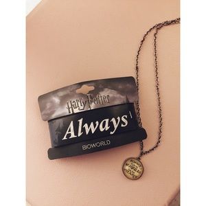 Harry Potter necklace and wristband.